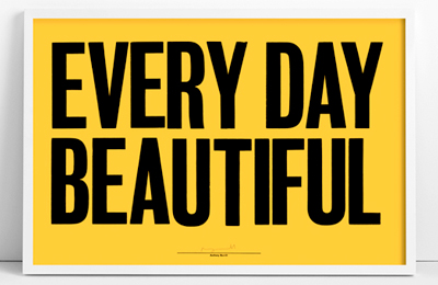 Anthony Burrill Woodblock Prints @ Beach London