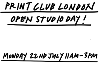 Print Club London :: Open studio day