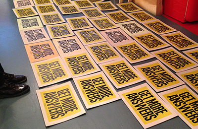 People of Print :: Live Printing for Anthony Burrill at KK Outlet