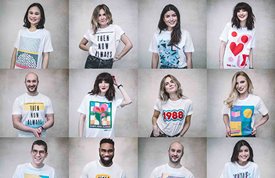 12 Designers & GOSH Fundraise through Everpress