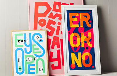 Words to Live by in Latest Typographic Prints by Dotto