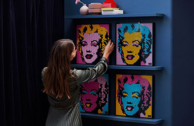 Recreate Andy Warhol Screen Prints and more with LEGO