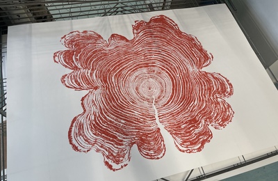 Lee Richards | Chine Colle Tree Ring Prints