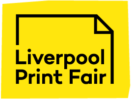 Liverpool Print Fair Logo on a yellow